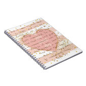 GO EN DO, 2020-thema "Jeugd" - Roos Gold Glitter Notitieboek (Rechterzijde)