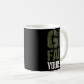 Go Fact Yourself Funny Military Stencil Tactical S Koffiemok (Voorkant rechts)