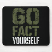 Go Fact Yourself Funny Military Stencil Tactical S Muismat (Voorkant)