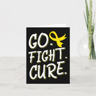 Go Fight Cure Childhood Cancer Gold Ribbon Awarene Kaart