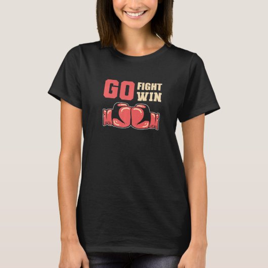 Go Fight Win Boxer of Athlete Premium T-shirt (Voorkant)