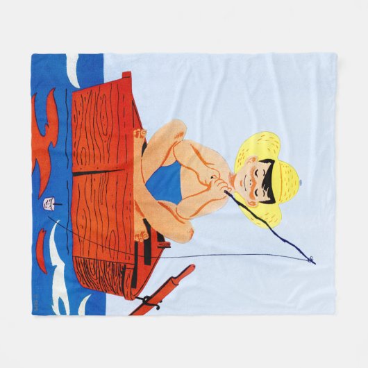 Go Fish Fleece Deken (Voorkant (Horizontaal))