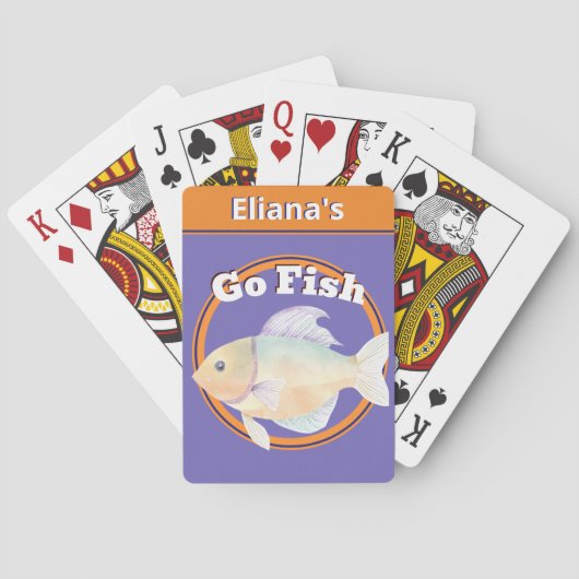 Go Fish Fun Bright Kinder Kaart spel voor kinderen (Achterkant)