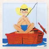 Go Fish Glazen Onderzetter (Voorkant)