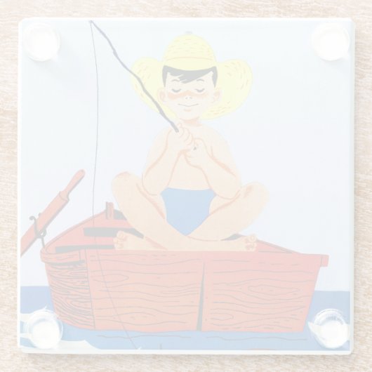 Go Fish Glazen Onderzetter (Achterkant)