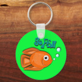 "Go Fish" Goldfish Sleutelhanger (Voorkant)