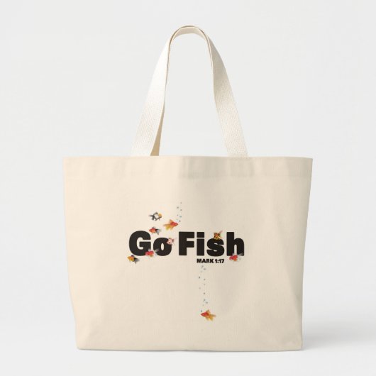 Go Fish Grote Tote Bag (Voorkant)