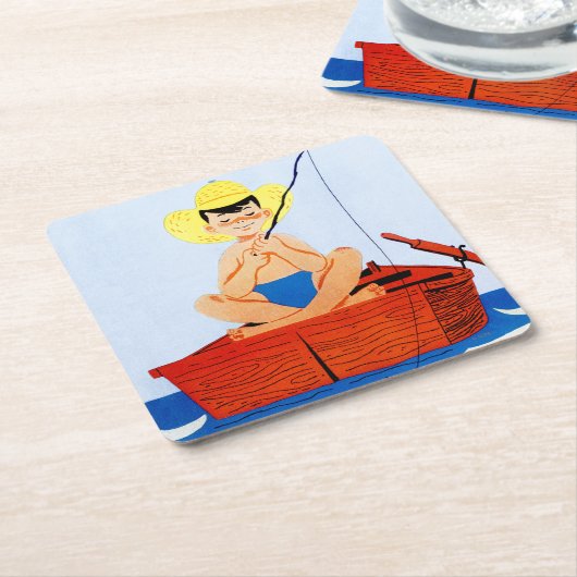 Go Fish Kartonnen Onderzetters (Schuin)