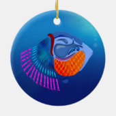 Go Fish Keramisch Ornament (Achterkant)