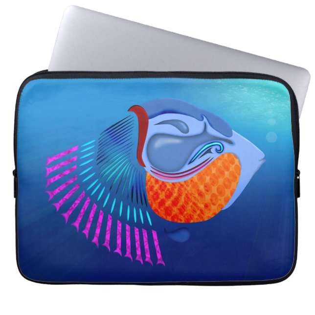 Go Fish Laptop Sleeve (Voorkant)
