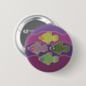 Go Fish Paarse Button (Voorkant /achterkant)