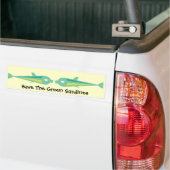 Go Fish_Spaar de groene sardines Bumpersticker (Op Truck)