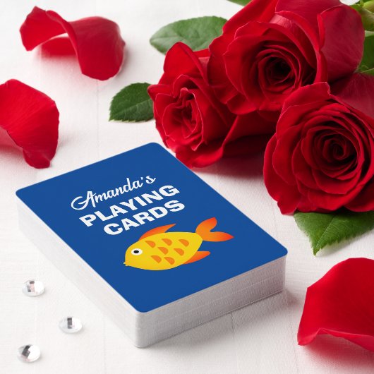 Go Fish speelkaarten gepersonaliseerd met de naam (Insitu (Valentijn))