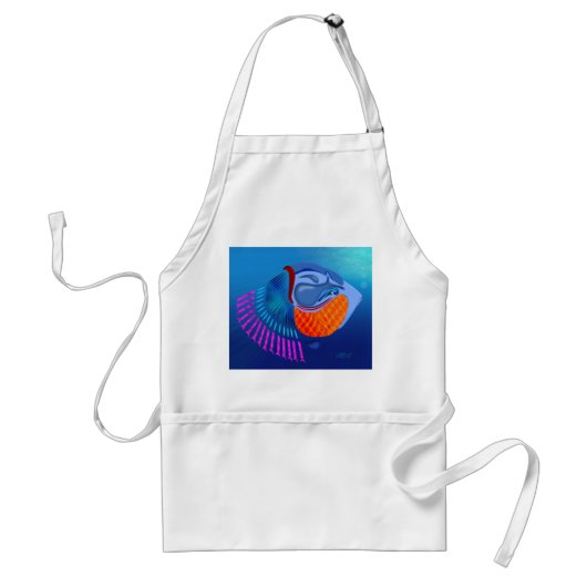 Go Fish Standaard Schort (Voorkant)