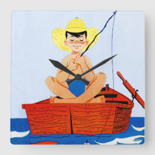 Go Fish Vierkante Klok