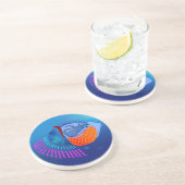 Go Fish Zandsteen Onderzetter (Zijkant)