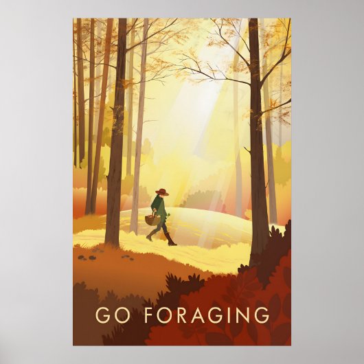 Go Foraging Travel Poster (Voorkant)