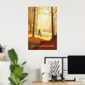 Go Foraging Travel Poster (Thuiskantoor)