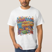 "Go Forth" Graffiti Pop Art Tee T-shirt (Voorkant)