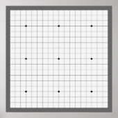 Go Game Board (19x19) (Vers 1) Poster (Voorkant)