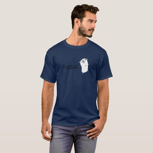 Go GasterProgramming Language Logo Mascot T-Shirt (Voorkant volledig)