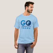 Go Generation Obama lichtblauw T-shirt (Voorkant volledig)