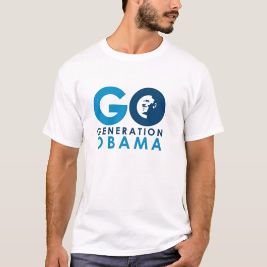 Go Generation Obama white T T-shirt (Voorkant)