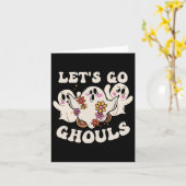 Go Ghouls Kostuum Halloween Pumpkin Ghost Kaart (Gele Bloem)