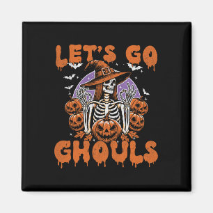 Go Ghouls Witch Retro Halloween kostuum voor vrouw Magneet