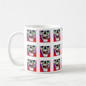 Go Girl Pop Art Skull Pattern Coffee Mok (Links)