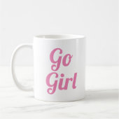 Go Girl | Slogan-Mok | handgeschreven typologie Koffiemok (Links)