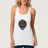 GO-GO Mardi Gras Women's Crop Top (Voorkant)