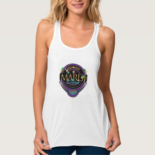 GO-GO Mardi Gras Women's Crop Top (Voorkant)