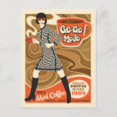 Go Go Mojo Coffee Briefkaart (Voorkant)