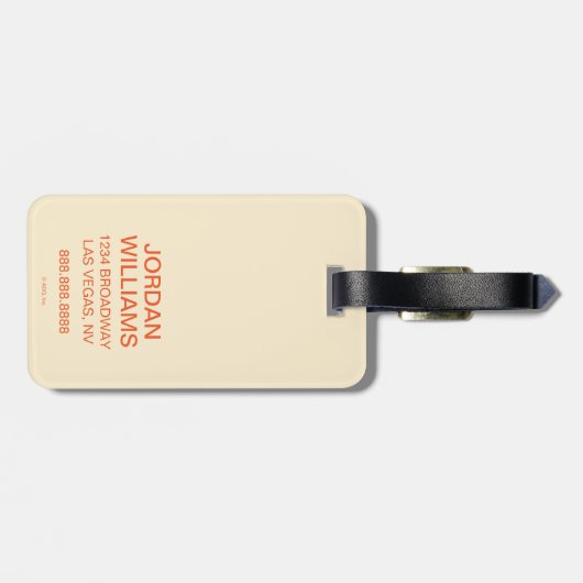 Go Go Mojo Koffie Bagagelabel (Achterkant horizontaal)