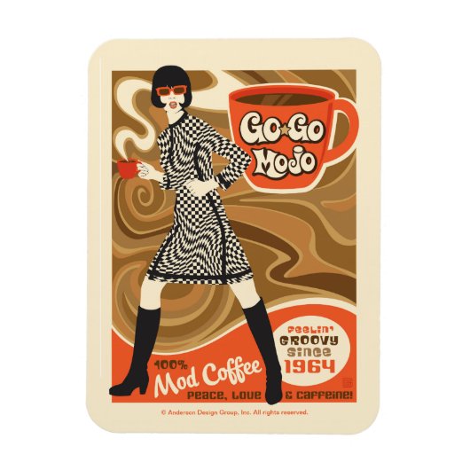 Go Go Mojo Koffie Magneet (Verticaal)
