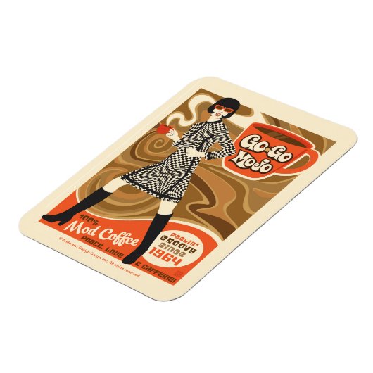 Go Go Mojo Koffie Magneet (Linkerzijde)