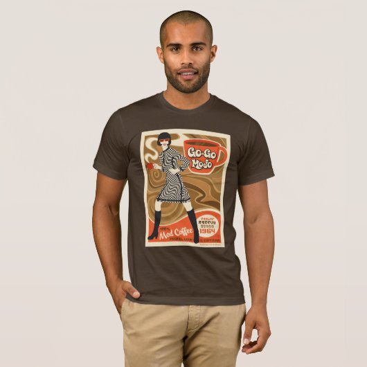 Go Go Mojo Koffie T-shirt (Voorkant volledig)
