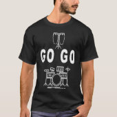 Go Go Music Drum set design! Washington DC T-shirt (Voorkant)