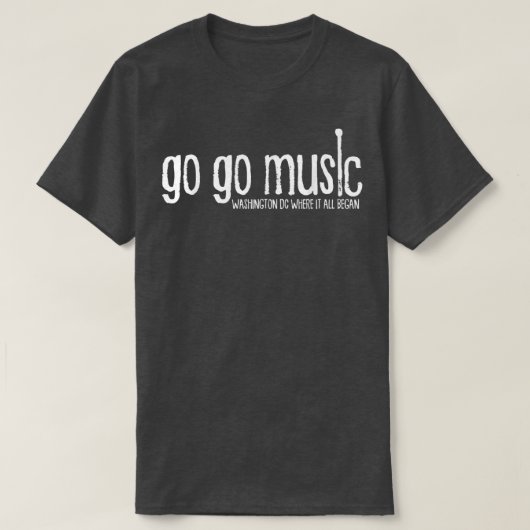 GO GO Music Washington DC T-shirt (Design voorkant)