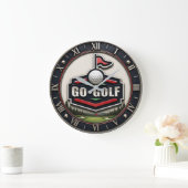Go Golf Modern Golfer Gift Grote Klok (Huis)