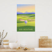 Go Golfing Travel Poster (Keuken)