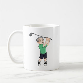 Go Grandpa Go Senior Male Golfer Koffiemok
