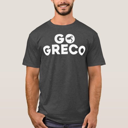 Go Greco GrecoRoman Wrestler Wrestling T-shirt (Voorkant)