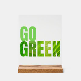 Go Green Acryl Bord