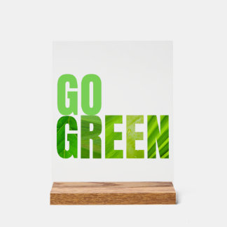 Go Green Acryl Bord