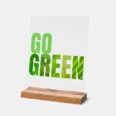 Go Green Acryl Bord (Hoek)