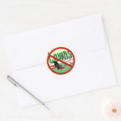 Go Green Anti-Lawn Ronde Sticker (Envelop)