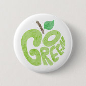 Go Green Apple Ronde Button 5,7 Cm (Voorkant)
