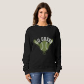 Go Green Baseball Design Trui (Voorkant volledig)